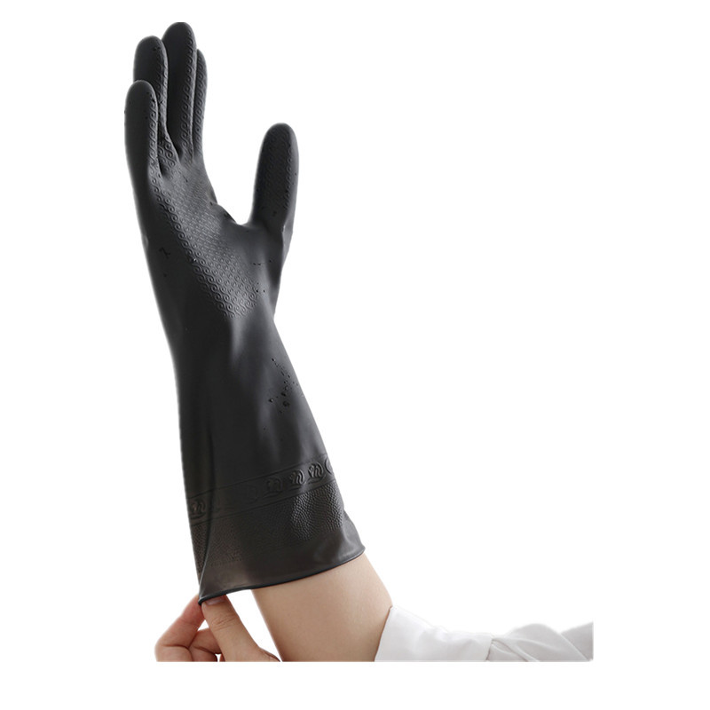 1 Pair Black Gloves Home Washi - Rubber Glove Cleaning recension och pris