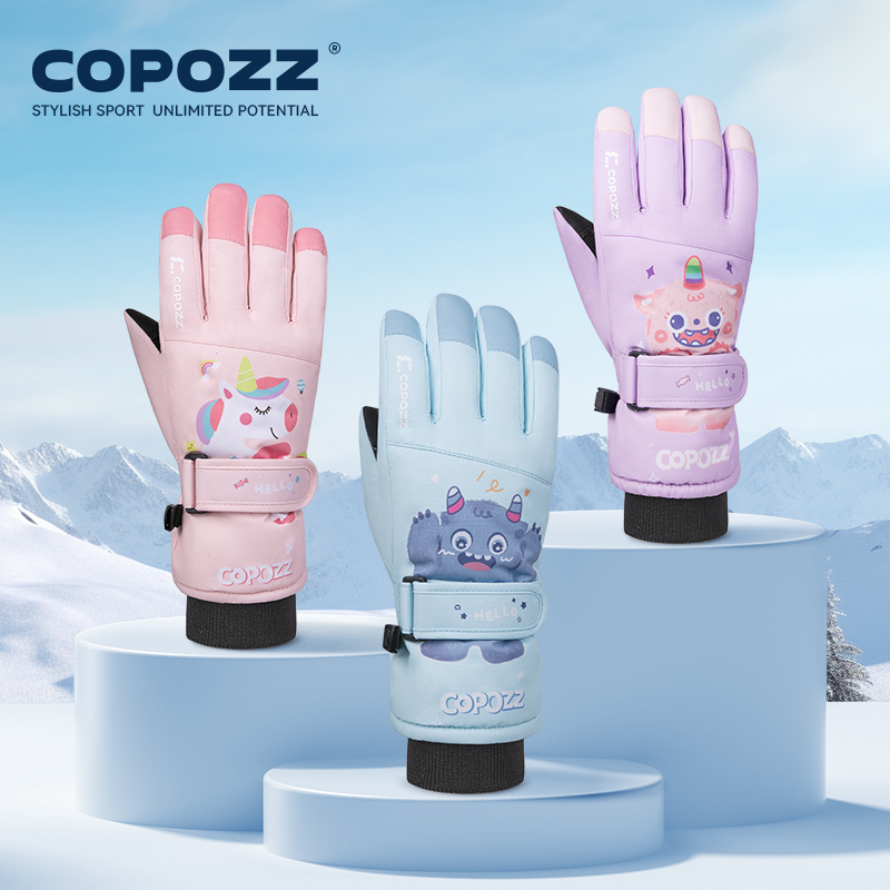 COPOZZ Cartoon Children Winter - Ski Glove Waterproof recension och pris