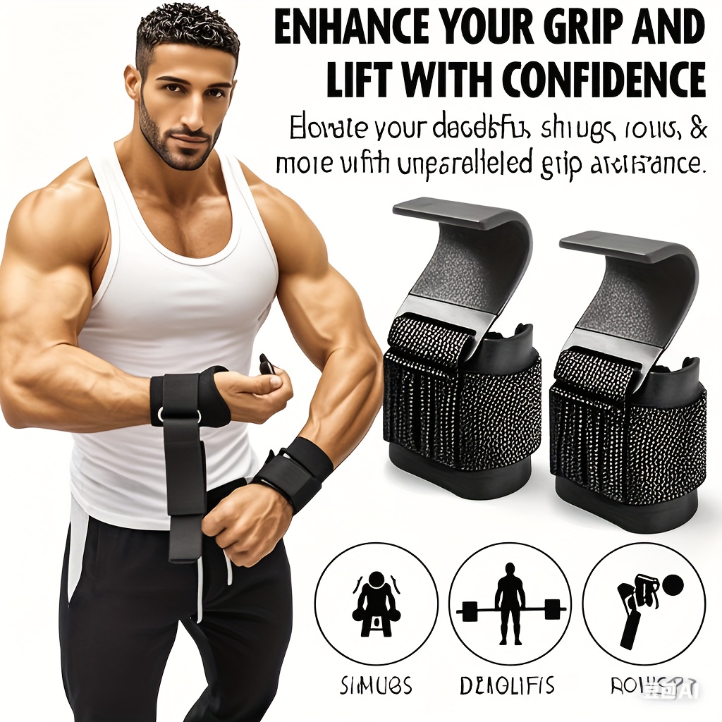 Weight Lifting Hook Grips With - Workout Glove Gym recension och pris