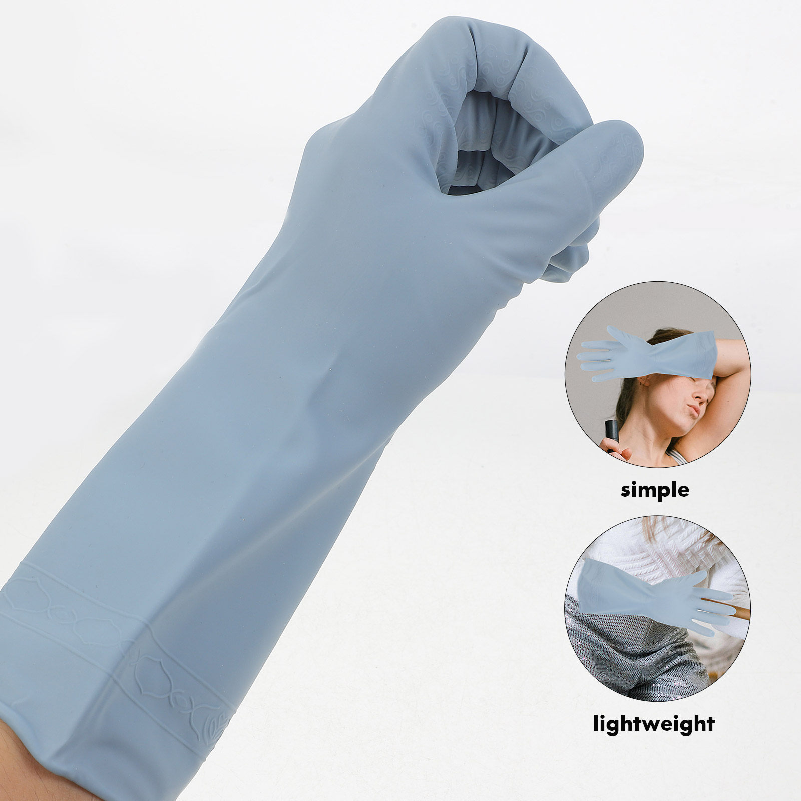3Pairs Waterproof Rubber Kitch - Dish Glove Rubber recension och pris