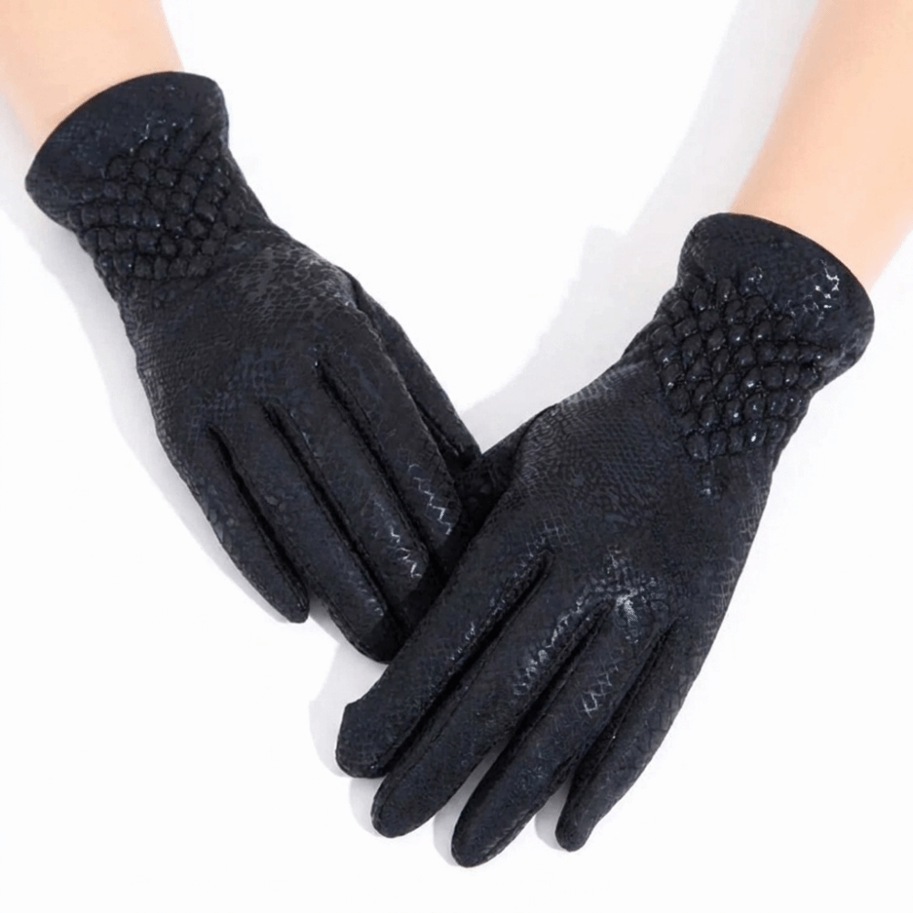 Faux Leather Full Finger Glove - Ski Glove Waterproof recension och pris
