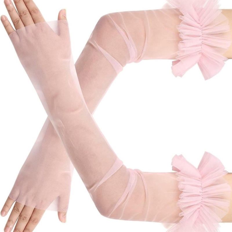 Elegant Wedding Sheer Arm Slee - Fingerless Glove Knit recension och pris