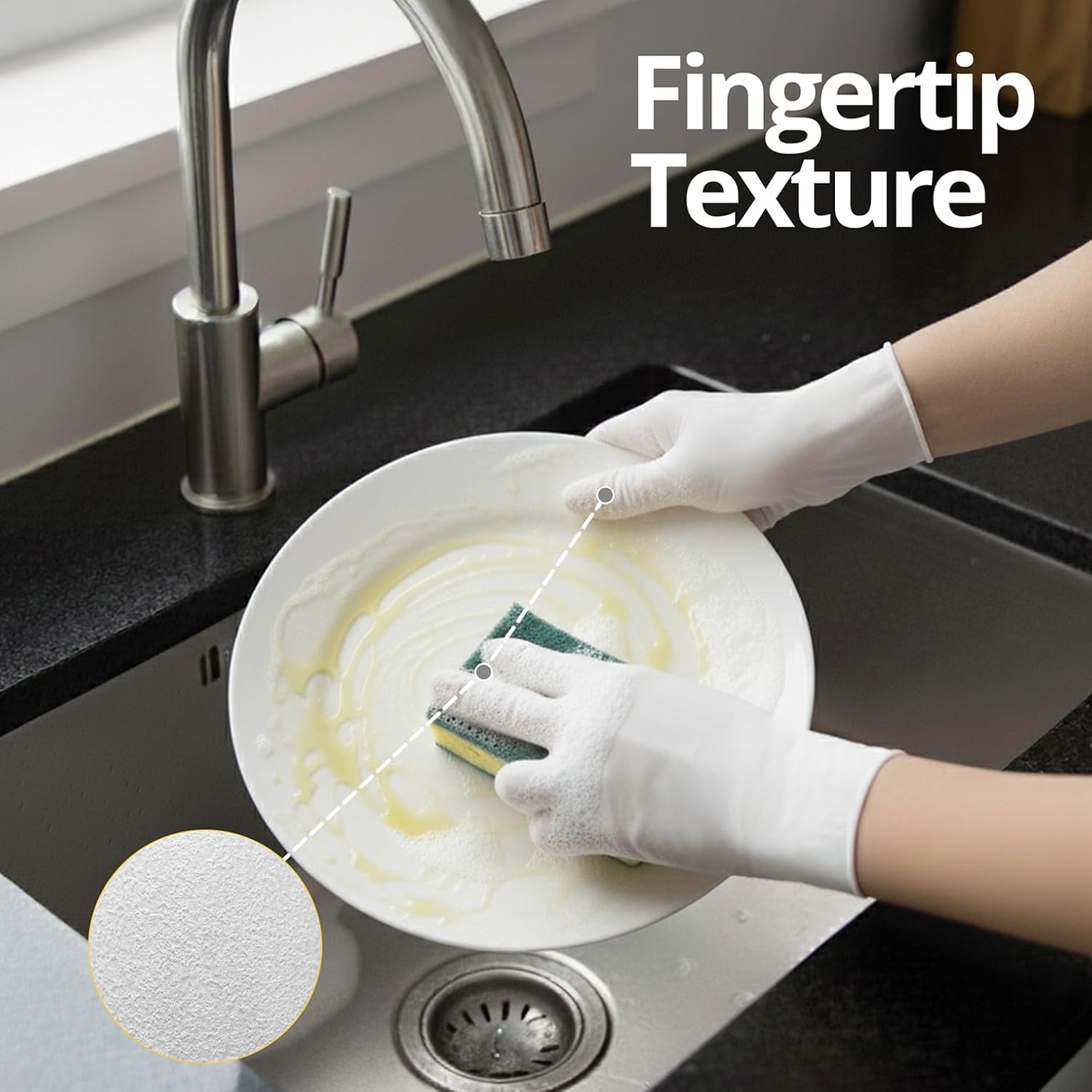 S size White Disposable Nitril - Rubber Glove Cleaning recension och pris